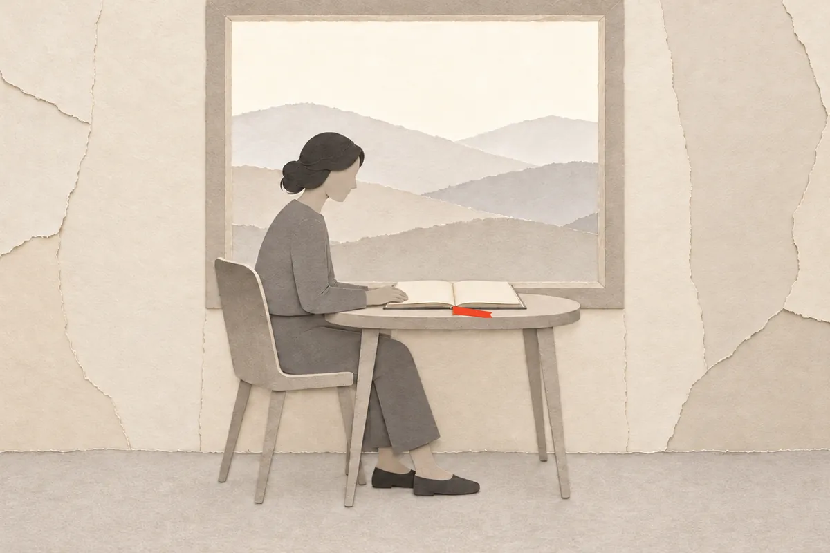Editorial illustration for depression and brain fog